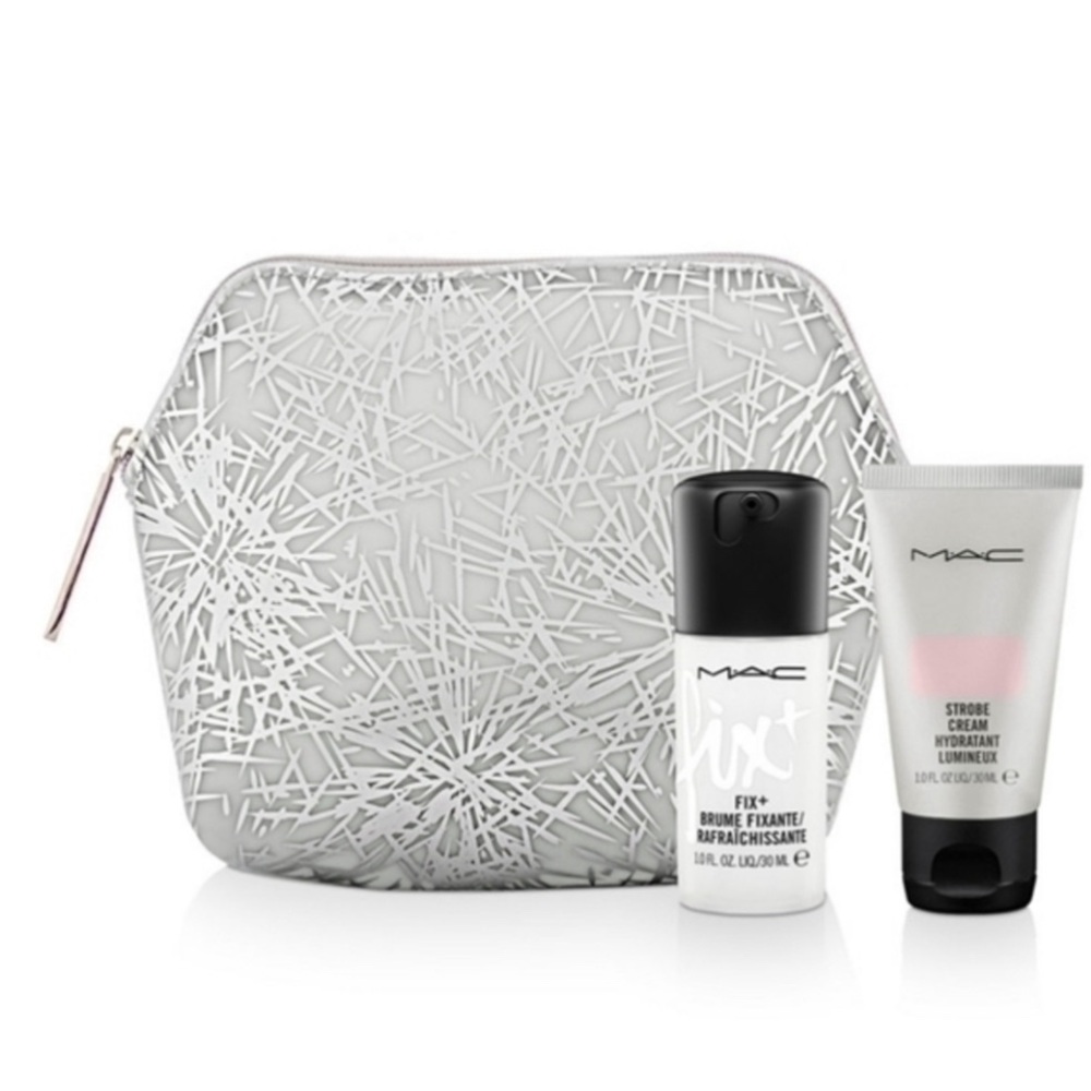 MAC Cosmetics Travel Makeup Set with Silver Bag